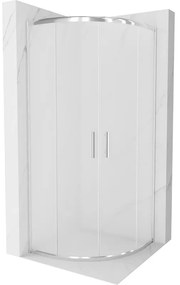 Mexen Rio zuhanykabin félköríves 70 x 70 cm, borong, króm - 863-070-070-01-30