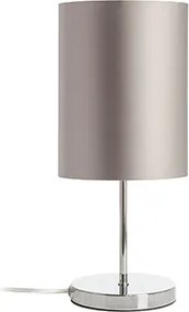 RENDL NYC/RON 15/20 stolní Monaco holubí šeď/stříbrné PVC/chrom 230V LED E27 15W
