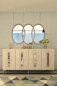 Rany 150 - White, Travertine, Silver