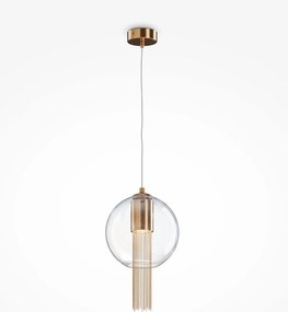 Maytoni glamour függeszték flusso barna átlátszó myp095pl-01bz