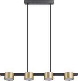 POLUX 327338 MIRELLA Modern Led Függesztett Lámpa Fekete, Arany GX53 IP20