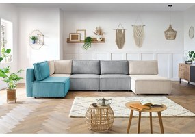 Kordbársony sarokkanapé ("U" alakú-variálható) Nihad modular – Bobochic Paris