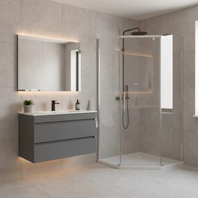 Celtic 90x90 cm ötszögletű zuhanykabin tálca nélkül