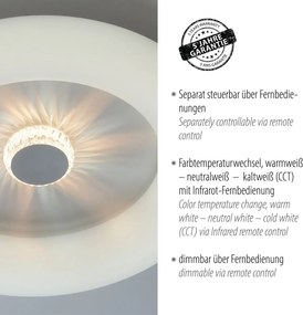 Paul Neuhaus glamour modern mennyezeti lámpa vertigo fehér pln14383-16