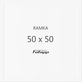 Négyzet alakú képkeret Fehér 50x50 négyzet