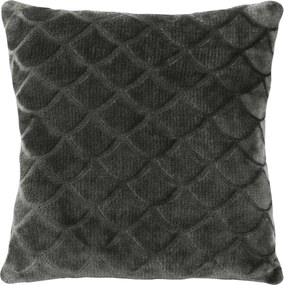 Párnahuzat 40x40 grafit boglárka színes dekoratív puha