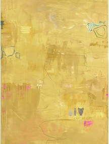 Kézzel festett vászon kép 88x118 cm Yellow Petite – Malerifabrikken