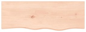 kezeletlen tömör tölgyfa fali polc 80x30x(2-6) cm