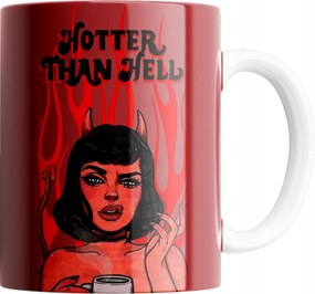 Bögre Hotter Than Hell Bögre Kiváló Minőség Ajándék Szöveg