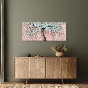 Kép - Pasztell kék virágok (120x50 cm)