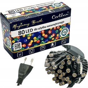 Karácsonyfa lámpák 80 Led Biztonságos áramú színes mix fények Atest