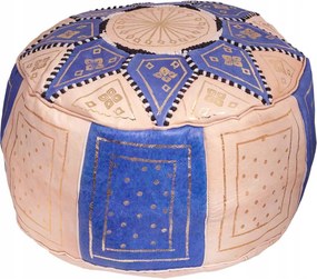 Puff Ülőgarnitúra Puff Természetes Bőr Kézzel Készített Marokkói Keleti