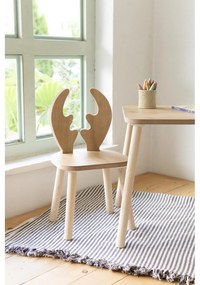 Gyerekasztal székekkel Deer One Chair Set - Brown