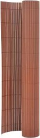 vidaXL barna kétoldalas kerti kerítés 90 x 400 cm