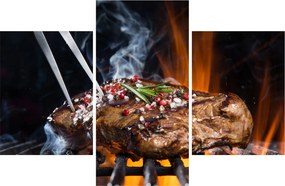 Egy sült steak képe (90x60 cm)