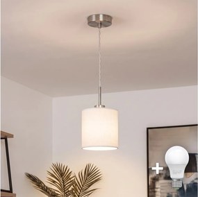 BRILAGI - NUBILA LED függeszték kábelen, 1x E27/60W/230V, átm. 14 cm, fehér