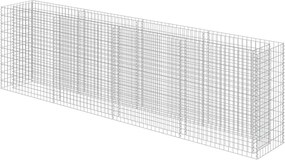 vidaXL horganyzott acél gabion magaságyás 360 x 50 x 100 cm