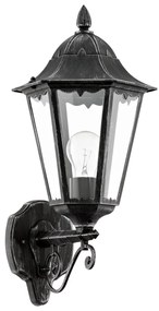 Eglo 93457 Navedo kültéri fali lámpa, fekete, E27 foglalattal, max. 1x60W, IP44