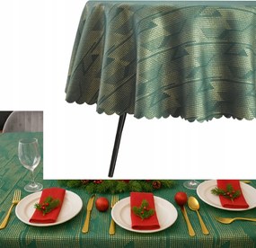 Abrosz Foltálló Ovális 100X230 CM Zöld Arany Ovális Karácsony