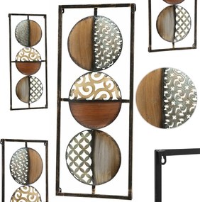 Fali Dekoráció Akasztós Dekoráció Nappali Irodába Fém Falra 69X28CM