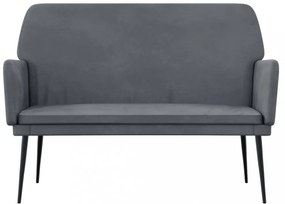 vidaXL sötétszürke bársonypad 108x79x79 cm