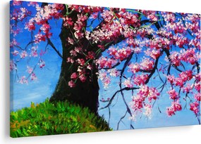 Kép festett cseresznyevirágok (90x60 cm)