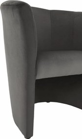 Klub fotel, szürke anyag, CUBA