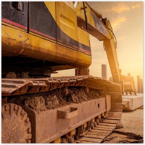 Poszterek 100x100 Lánctalpas kotrógép Építés
