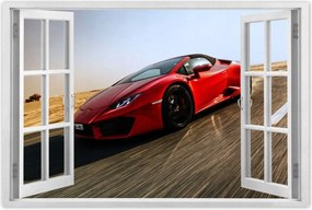 Poszter 60x40 Piros sportautó