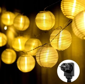 Fényfüzér Led Lampion Led 10M 40 Lámpa
