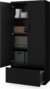 Megan Czarny - szuflada na dokumenty 195cm