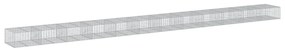 horganyzott vas gabion kosár fedéllel 1200 x 100 x 50 cm
