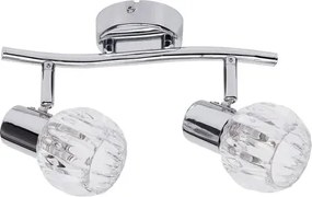 Beltéri karos spotlámpa e14 2x40w króm lauren