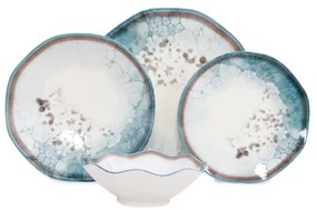 24 darabos kék porcelán étkészlet