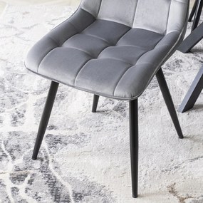 Krzesło RIO Szare Welurowe