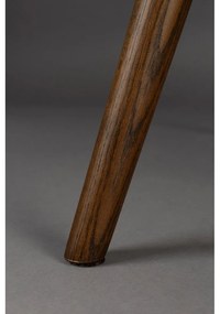 Sötétlila bársony fotel Lenn – Dutchbone