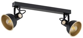 Argon 7142 - Spotlámpa LENORA 2xE14/7W/230V fekete