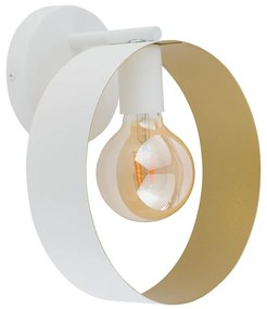 Fali lámpa HAPPY 1xE27/60W/230V fehér/arany