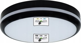 Kültéri Lámpa Kerti Plafon Erkély Terasz Led 12W/15W/18W Cct Fekete