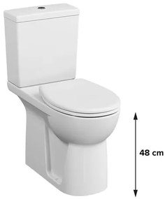 WC kombinált Vitra Conforma fehér fényes felülettel vario lefolyó CONFSET5816