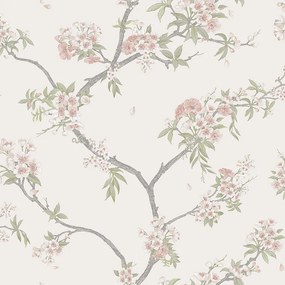 Holden Decor Imaginarium 3 Cherry Blossom krém-rózsaszín cseresznyevirágos papír tapéta – 14213