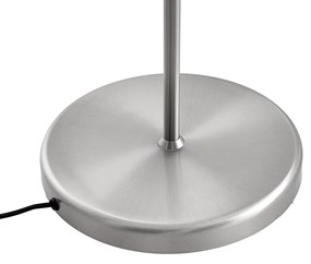 Acél állólámpa fehér búrával és állítható olvasólámpával - Ladas