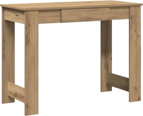 vidaXL kézműves tölgy színű szerelt fa íróasztal 100x45x75 cm