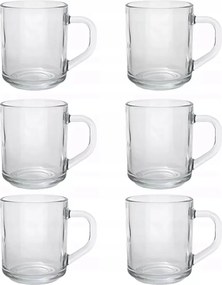 Átlátszó bögre Galicja Barney 240 ml 6 db-os pohár szett