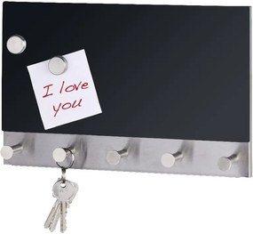 Mágneses akasztó üzenőfallal, 30 x 19 cm - Wenko