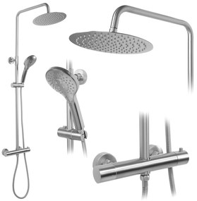 Zuhanyszett Termosztátos REA VINCENT NICKEL BRUSH INOX