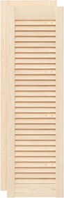 vidaXL 2 db tömör fenyőfa lamellás szekrényajtó 99x29,5 cm