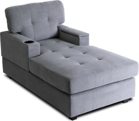 Pihenőfotel szürke színben NEO