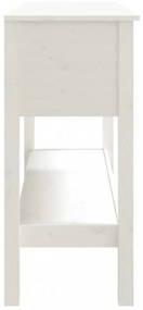fehér tömör fenyőfa tálalóasztal 100 x 35 x 75 cm