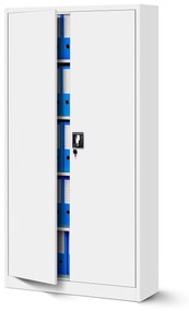 Set 4x fém iratszekrény JAN H, 900 x 1950 x 400 mm, fehér